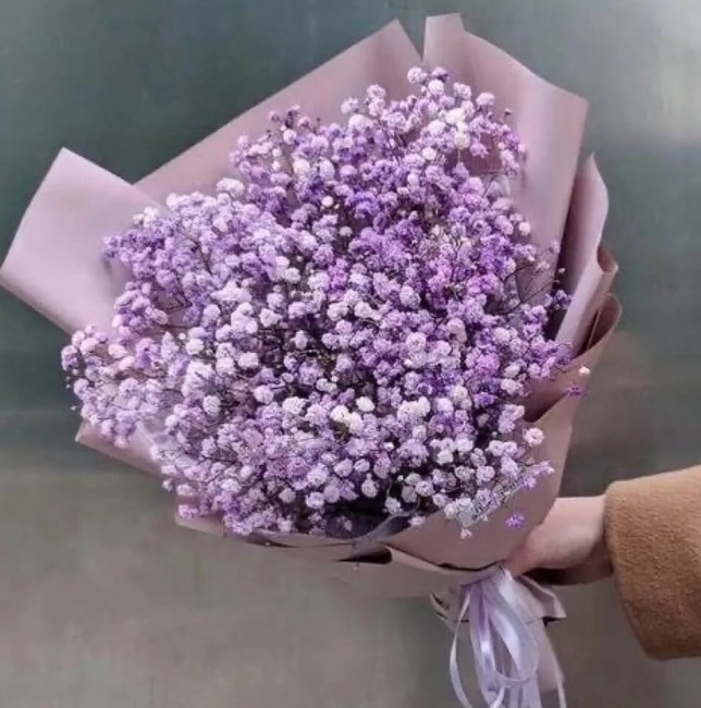 Букет цветов "Букет из фиолетовой гипсофилы" Букет цветов "Букет из фиолетовой гипсофилы"