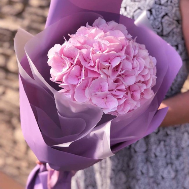 Букет цветов "Розовые гортензии " Букет цветов "Розовые гортензии "